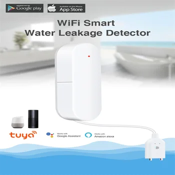 Tuya Smart WIFI Vandens Nuotėkio Jutiklis Namų Nepriklausomų Potvynio Nuotėkio Detektorius Apsaugos Sistemos Pranešimas Įspėjimo