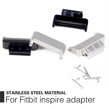10 Vnt. Nerūdijančio Plieno Jungtis Fitbit įkvėpti HR adapteris kaip 14mm Pločio Juosta Apyrankės Dirželio Pakeitimo Apyrankė Priedai