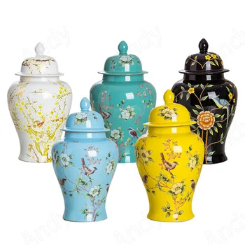 Europos Keramikos Vaza Overglaze Gėlės, Dekoratyviniai Darbalaukio Gėlių Vazos Kambarį, TV Spintelė Namų Puošybai Šiuolaikinės Papuošalai