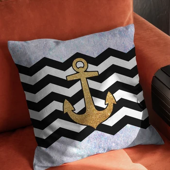 Jūros inkaro pagalvėlė padengti dvipusis spausdinimas Namų dekoro Viduržemio jūros pagalvėlė padengti Spausdinti Pagalvėlė Apima, Mesti Pagalvės