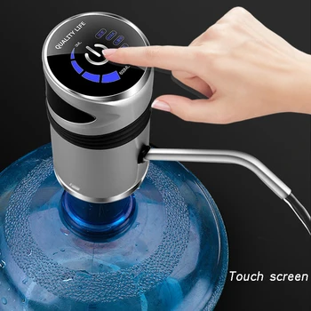 Geriamojo fontano Elektros Nešiojamų Vandens Siurblys Dozatorius Galoną Geriamo Buteliuką Jungiklis Tylus Įkrovimas Touch 19 litrų kibirai