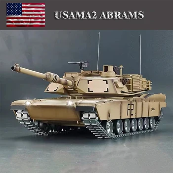 HENNLONG 3918-1 Amerikos M1A2 Abrams Pagrindinis Tankas RC Modelį, Visų Metalo Dūmų 2.4 G Elektrinio Nuotolinio Valdymo Karinės Transporto priemonės Žaislas