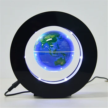 Magnetic Levitation Pasaulyje Plaukiojantis Pasaulio Žemėlapyje decoative Kamuolys Lempos Kietas Apšvietimo Office Home Apdailos Sausumos Pasaulyje lempa