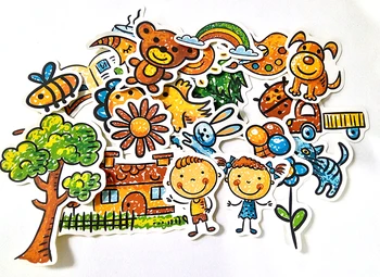25PCS Vaikas pieštuku doodle Lipdukai Amatų Ir Scrapbooking lipdukai vaikams, žaislai, knygos, Dekoratyvinis lipdukas 