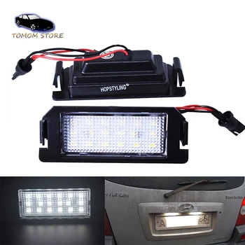 Hopstyling 2 vnt Klaidų baltas LED registracijos Numerio licencijos šviesos Kia Rio III UB, Picanto (TA Siela ESU Siela II PS automobilio stiliaus