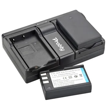 2vnt Probty EN-EL9 LT EL9 Baterija + USB Dual Kroviklis Nikon D300 D700 D100 D3000 D5000 D5100 D80 D60 D70s D70 D50 D40X D40