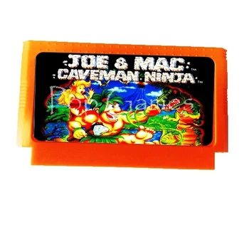 Joe & Macc Jaskiniowiec Ninja 60 Smeigtukai Žaidimas Kasetė 8 Bitų Žaidimų Konsolės Lašas Laivybos