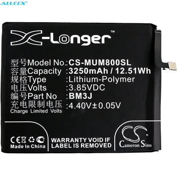 Cameron Kinijos 3250mAh Baterija BM3J už Xiaomi M1808D2TC, M1808D2TE, M1808D2TG, Mi 8 Lite, Mi 8 Jaunimo