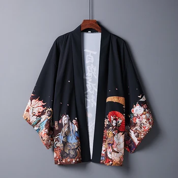 Japonų Anime Cosplay Kostiumų Kimono Megztinis Haori Prarasti Plonas Išorinis Drabužis Naują Moterį, Žmogus Vasaros Kailis