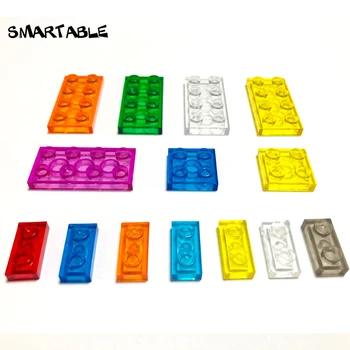 Smartable Plokštė 1x2 2x2 2x3 2x4 Skaidrus Bloko Pastato Dalis Žaislas Vaikas Suderinama Pagrindinių Markių 3023/3022/3021/3020 100g/Daug