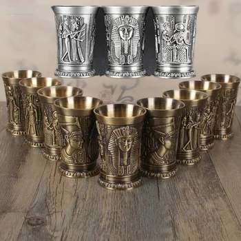 40ml Metalo Lydinio Kūrybos Senovės Egipto taurelė Baras Drinkware Reikmenys, Metalo Senovinių Egipto Vyno taurė
