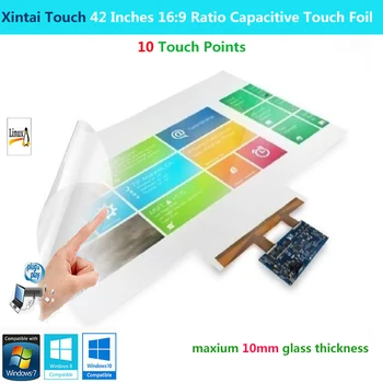 Xintai Touch 42 Colių 16:9 Santykis 10 Lietimo Taškų Interaktyvus Capacitive Multi Touch Folijos Plėvele, Plug & Play